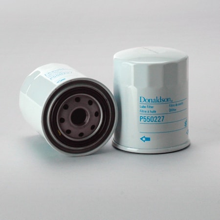 Donaldson Oil Filter, Spin-On Full-Flow, Outer Dia 3.31 In. 84Mm 45 Micron P550227